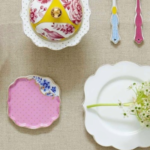 Farfurioară din porțelan, pentru servirea ceaiului, Pip Studio, 10 cm, colecția Royal Multi