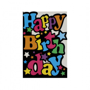 Felicitare Gold Funky Birthday