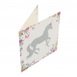 Felicitare Premium Shimmering Unicorn - Img 1