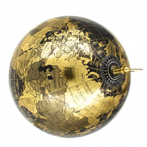 Glob decorativ metalic bază aurie 25cm