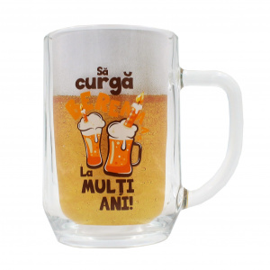 Halbă de bere Să curgă bereaaaa! La mulți ani!