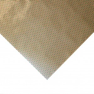 Hârtie pentru ambalat cadouri Kraft Vintage 200x70 cm buline verzi