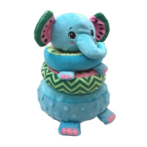 Jucărie Melany Melephant din pluș cu inele, Frootimals - Img 2