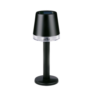 Lampă solară cu LED, pentru grădină, terasă și exterior, culoare negru