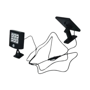 Lampa solară de exterior cu senzor de mișcare, panou solar separat, LED puternic