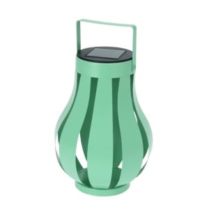 Lampă solară pentru grădină, cu LED,15x20 cm, metalică, culoare verde