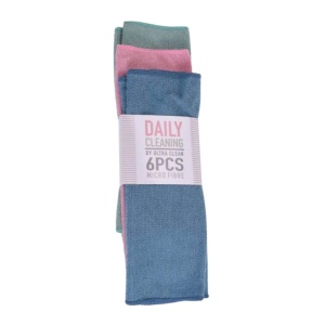Lavete din microfibră Daily Cleaning, 30x30 cm – set 6 bucăți, multicolor, Ultra Clean, curățare eficientă