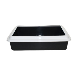 Litieră pentru pisici, 43x33x10 cm, Koopman, negru