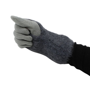 Mănuși damă, Antonio, cu funcție touch și manșetă detașabilă, culoare gri, one size