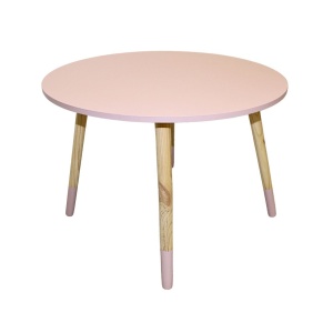 Masă pentru copii, H&S Collection, din MDF, roz , 60cm, înălțime 41 cm