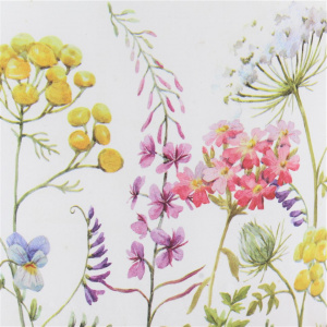 Mască ghiveci, din ceramică, floricele fluturași, 12 cm