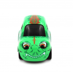 Mașinuță cu sistem pull-back dinozaur verde - Img 4