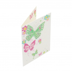 Mini felicitare Glitter Butterflies