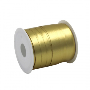Minirolă rafie auriu mat 10m x 10mm - Img 2