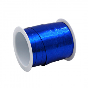 Minirolă rafie lucioasă albastră 10m x 10mm