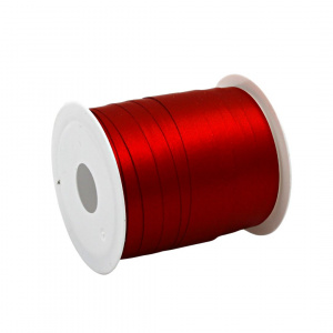 Minirolă rafie roșu mat 10m x 10mm
