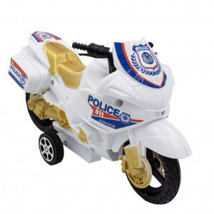Motocicleta de jucarie sistem friction alb - Img 1