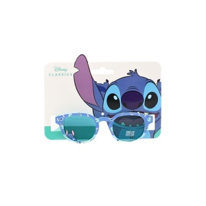 Ochelari de Soare Copii Disney Stitch – Model Albastru Pastel, Protecție 100% UV, Design Tropical