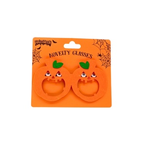 Ochelari pentru Halloween, model dovleac, 15x14 cm