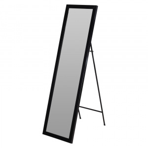 Oglindă de podea, formă dreptunghiulară, culoarea neagră, 36x126 cm