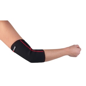 Orteză pentru Cot din Neopren Pure 2 Improve – Mărimea XL | Negru cu Cusături Roșii