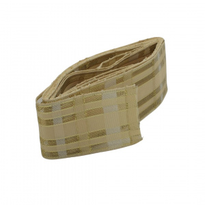 Panglică textilă CREM AURIU 38mm x 2m - Img 3
