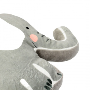 Pernă pufoasă, în formă de elefant, pentru copii, 50x9 cm