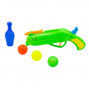 Pistol cu bile jucarie Ping-Pong verde