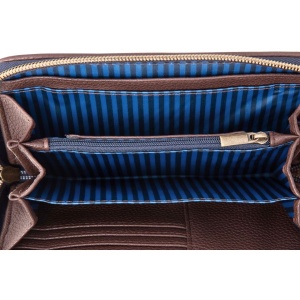 Portofel Willow, Pip Studio, Dark Blue, 18x3x11 cm, colecția Flores Felices
