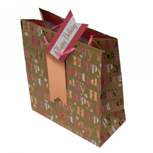 Punga cadou hartie XL BIRTHDAY CLASSIC
