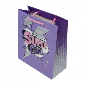 Punga cadou M hartie super girl