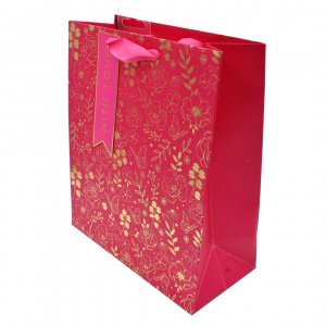 Punga Clairefontaine L Gold floral pink