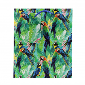 Punga de cadou hartie L Parrots - Img 2
