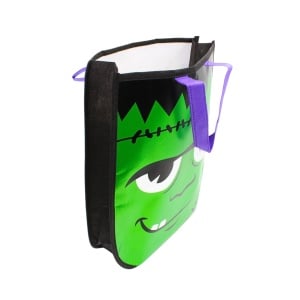 Pungă de colindat, pentru Halloween, metalizată, model Frankenstein, Eurowrap