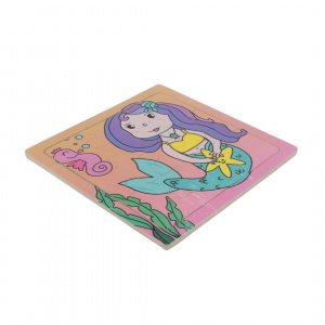 Puzzle lemn sirenă și căluț de mare - Img 2