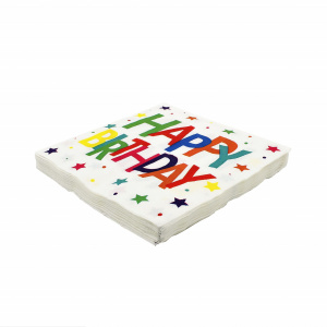 Servetele party 16buc. 33cm Happy birthday