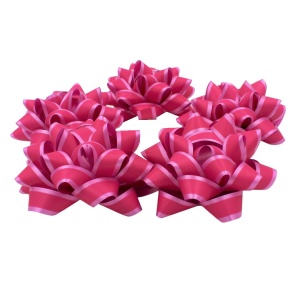 Set 10 steluțe autoadezive, 9 cm, Brizzolari, culoarea roz mat - Img 6
