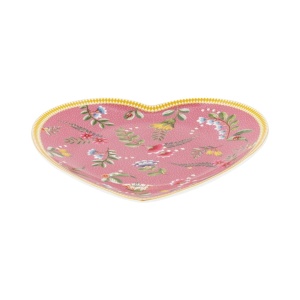 Set 2 farfurii, formă de inimă, Pip Studio, Pink, 21.5 cm, colecția La Majorelle