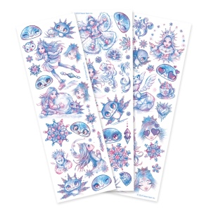 Set 50 tatuaje, temporare, Nebulous Stars, Iceana & Blizzia