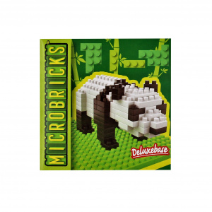 Set construcție Microbricks panda 157 piese