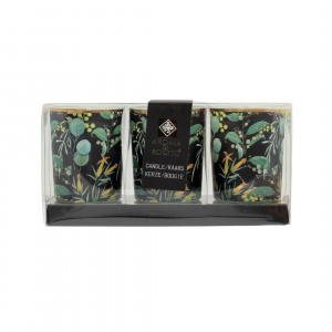 Set lumânări design floral negru 5x6cm - Img 3