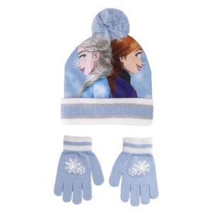 Set pentru copii, cu căciulă și mănuși, personaj Frozen, Cerda, one size