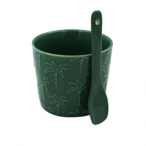 Set porțelan bol cu linguriță Tropicana