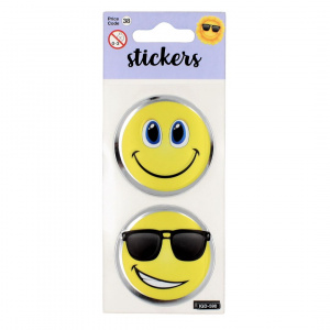 Set stickere Big Smiling Faces 2 bucati - Img 1