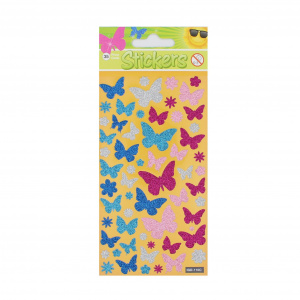 Set stickere Glitter Butterflies 56 bucati