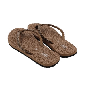 Șlapi flip-flops pentru femei, Perletti, maroniu