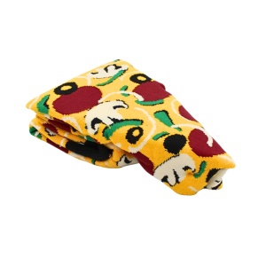 Șosete Funny Pizza NomNom Socks – Șosete Amuzante Unisex, Mărime Universală, Cadou Original