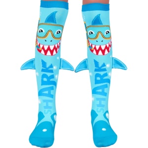 Șosete lungi colorate Madmia pentru băieți Shark 3-5 ani - Img 2