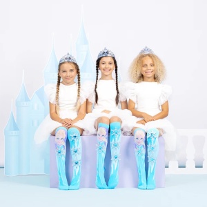 Șosete lungi colorate Madmia pentru fete fantasy Frozen 3-5 ani