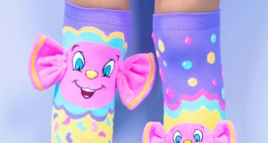 Șosete lungi colorate Madmia pentru fete Jolly lolly 3-5 ani
